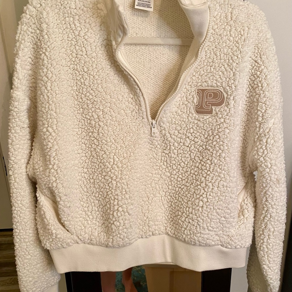 PINK Victoria's Secret White Pullover